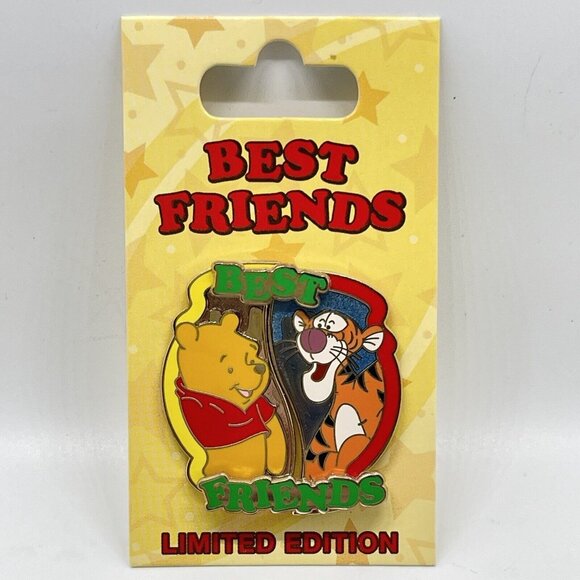 Disney Pin Winnie Pooh Tigger 2 pin set Best Friends Series gift - Picture 2 of 7